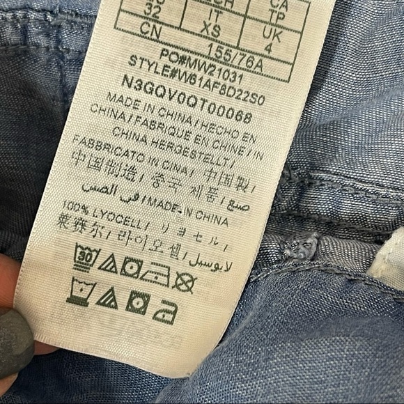 Guess Chambray Pants with Pockets XS - Picture 6 of 6